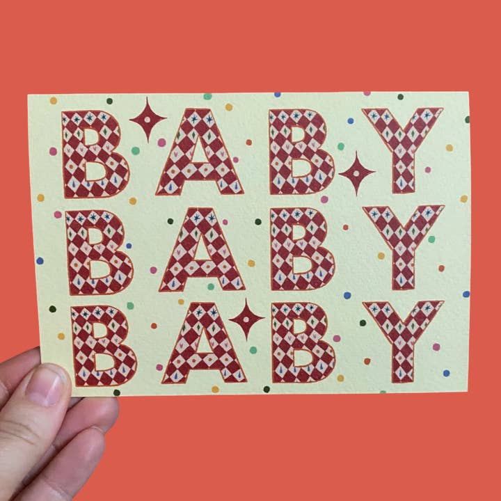 BBB - Carte de naissance fantaisiste (fond clair) pour la vente par Piece of the Peach