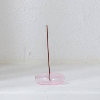 Gentle Habits US - Wholesale Incense Holder - Glass Vessel Incense Holder - PINK