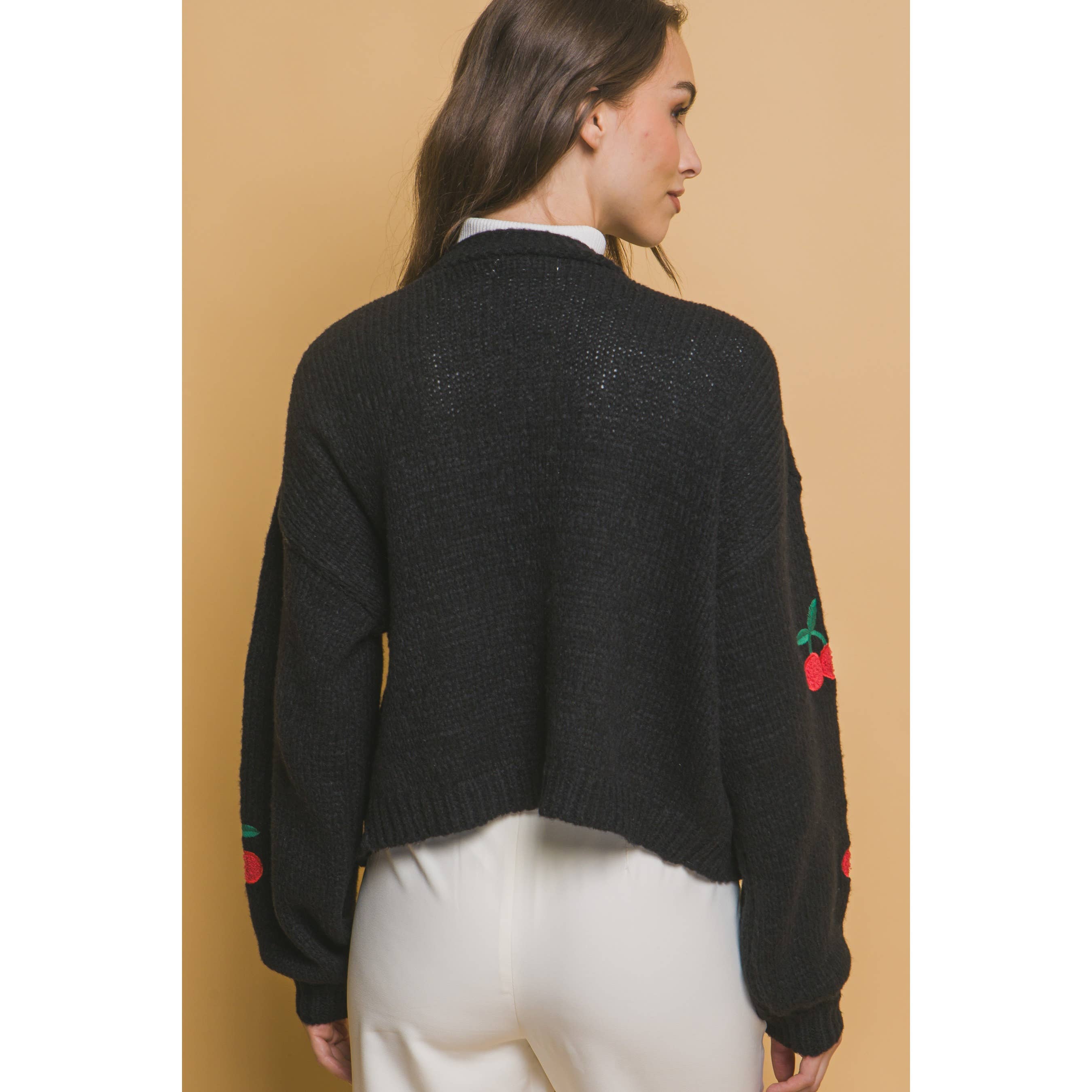 Apolline – wholesale Cardigan – Women’s – Cherries Cardigan2