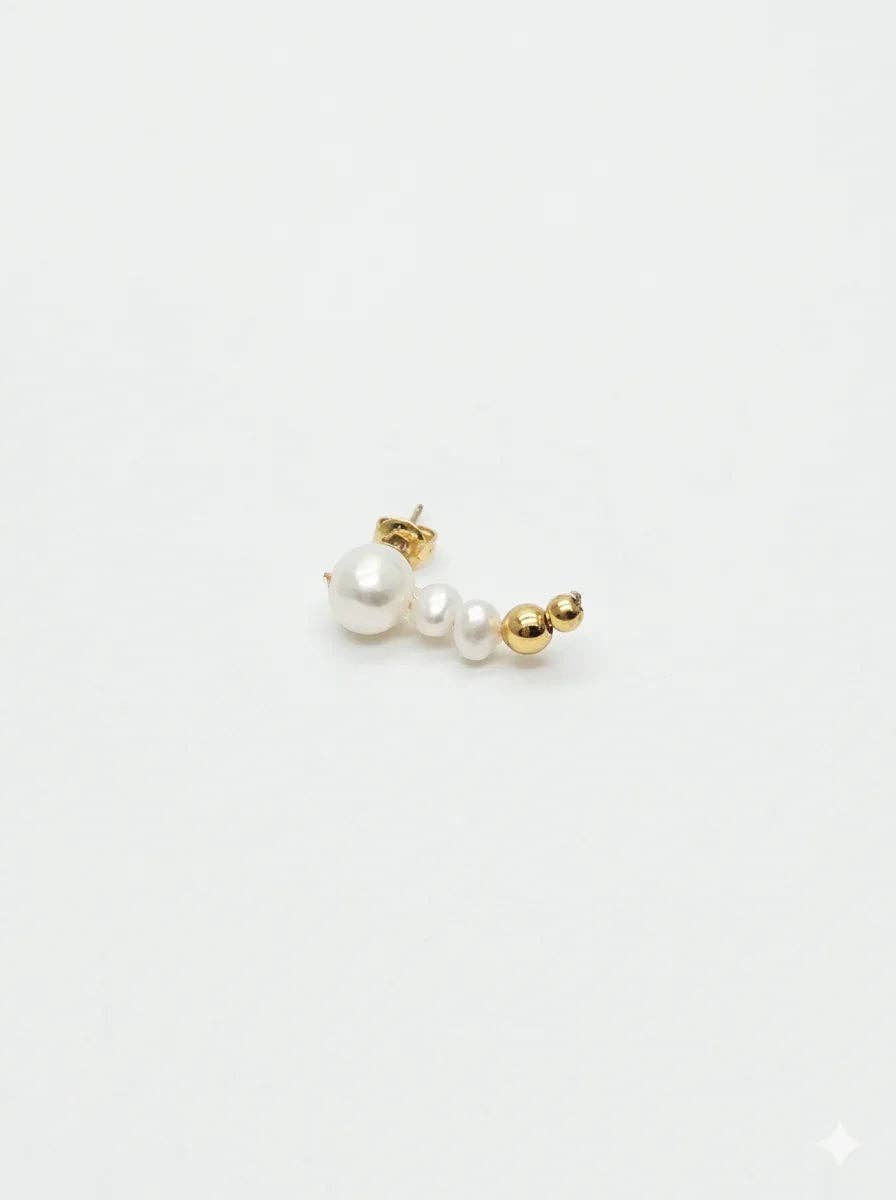 LA MAISON GISEL B. - Wholesale Single Earring - Boucle d'oreille grimpante perles Flora2
