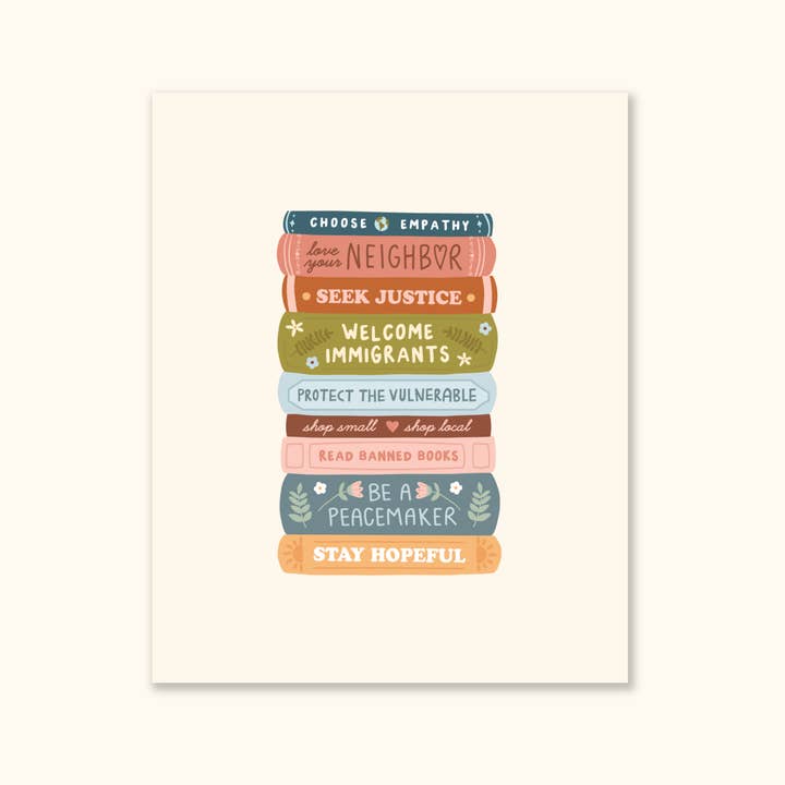 Values Stack Art Print for wholesale by Oh Happy Dani