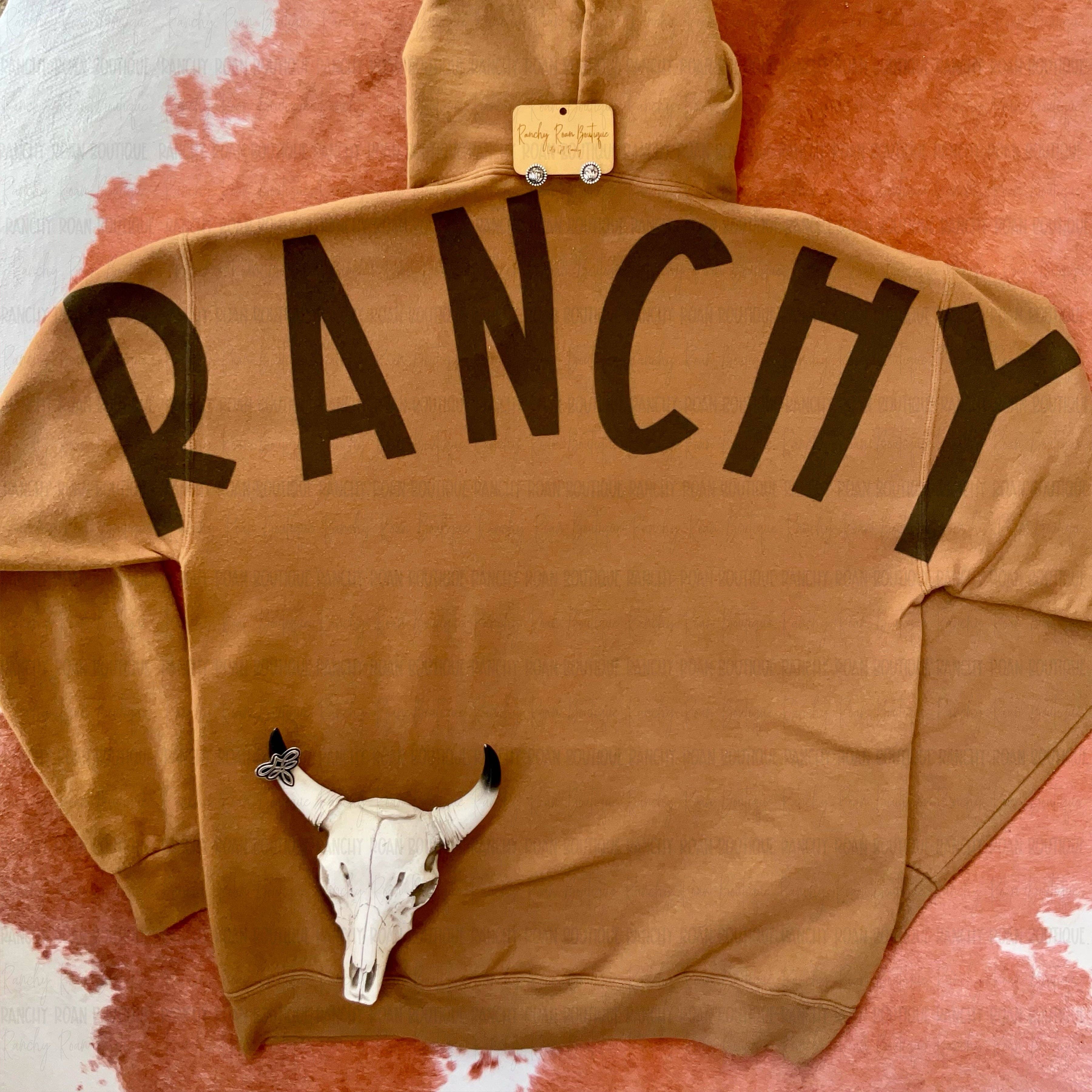 Ranchy Roan Boutique - Wholesale Hoodie - Women's - Western Ranchy Graphic Trendy Hoodie1