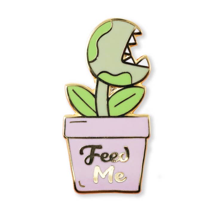 feed me | enamel pin for wholesale by Choke Shirt Company / Towne 9
