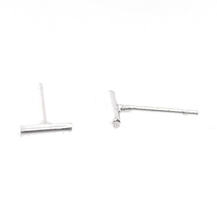 Silver Bar stud earrings for wholesale by Mijoux Creations