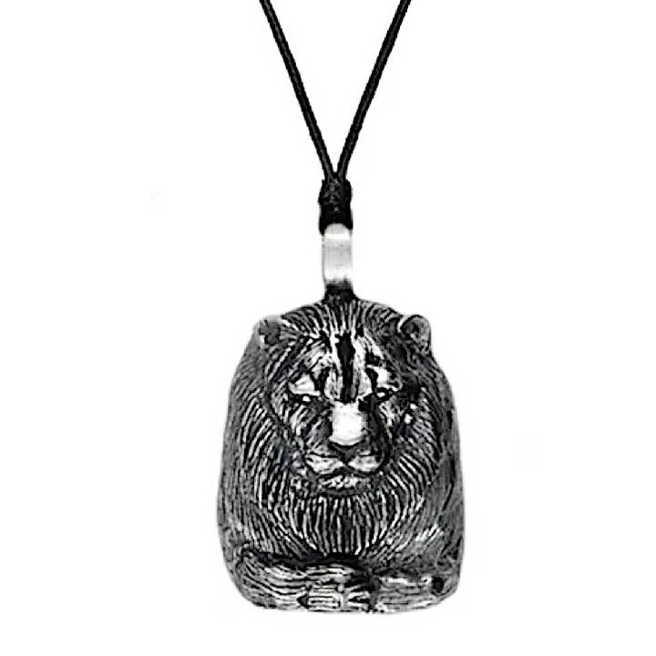 Collier Lion en étain - (USA-DDP) pour la vente par Myth & Magik - Silver Jewellery Cavern Wholesale
