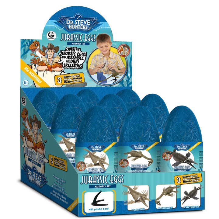 Mostri marini Jurassic Eggs. Visualizzazione di 9 per la vendita all'ingrosso da parte di Science and Nature