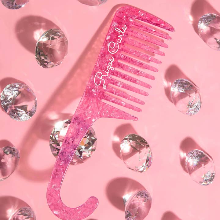 Rizos Curls - Vente Peigne/brosse à cheveux - Peigne de douche suspendu rose2