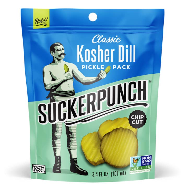 SuckerPunch Pickles - Wholesale Pickled Vegetables - Classic Dill Snack Pack