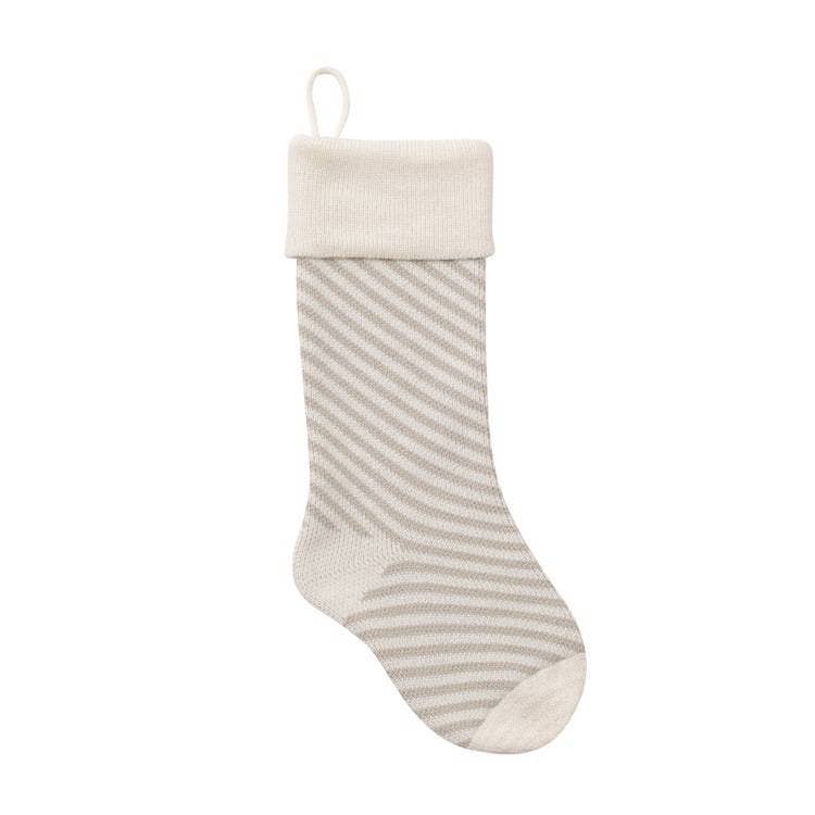 MKS America - Wholesale Holiday Stocking - Diagonal Stripes Christmas Stocking8