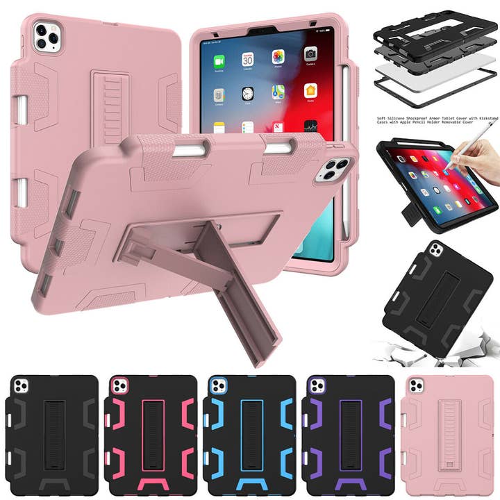 AICase - Wholesale Laptop/Tablet Case - Men's - iPad Pro 11 Inch Hybrid Rubber Shockproof Heavy Duty Stand Cover8