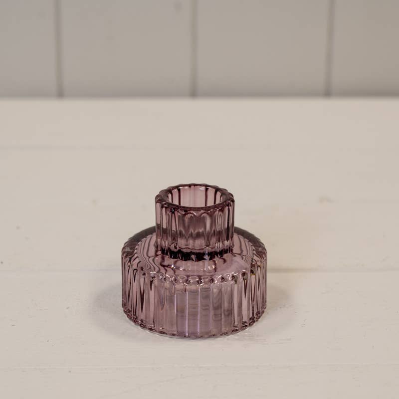Satchville - Wholesale Kaarsenhouder - Amethist glazen kaarsenhouder
