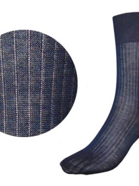 100% Fil d'Écosse "Medicinal" Ribbed Sock Ref.905 for wholesale by Sr Peúgas