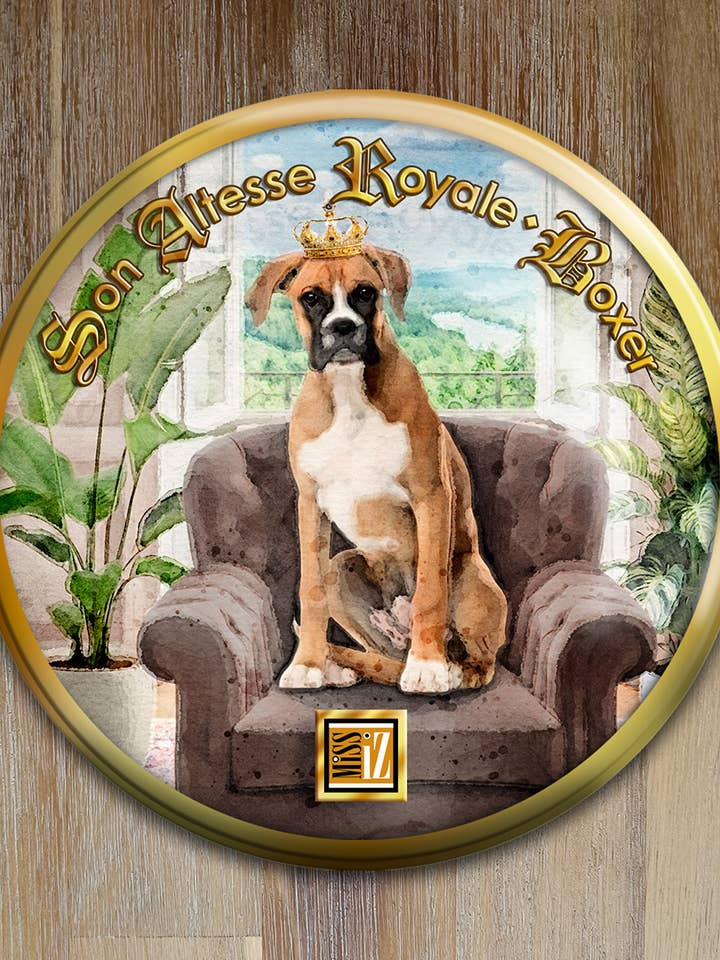 Espelho de bolso > Cão: BOXER por atacado de Miss Iz