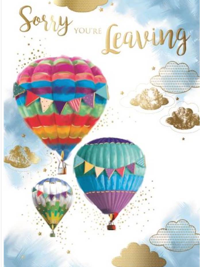 SORRY YOU'RE LEAVING for wholesale by Kingfisher Cards