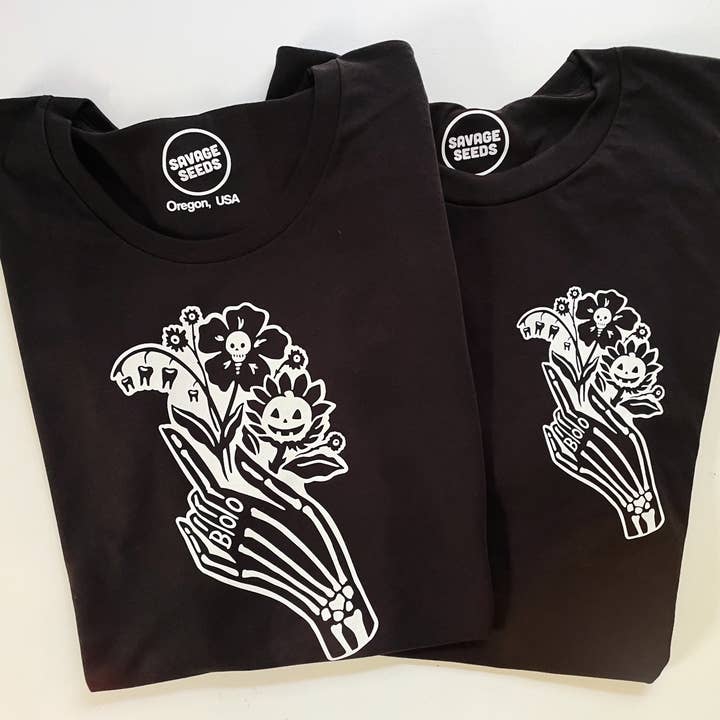 BOO - Halloween T-shirt, uniseks voor wholesale door Savage Seeds