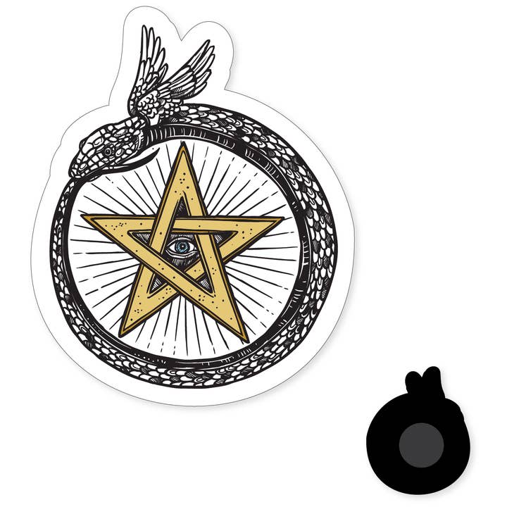 Morris Magnets - Wholesale Magnet - Magnet - Pentacle Ouroboros1
