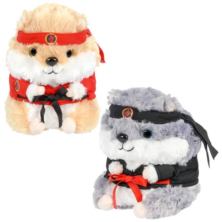 La Luna Bella - Toys - Vente Peluche – enfant et bébé - Peluches Belly Buddy Ninja Plush LLB de 7 pouces