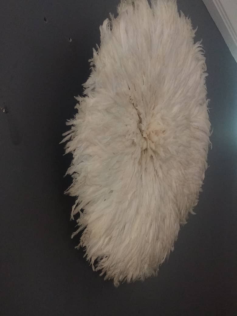 HOME DECOR FR – Objeto de mesa decorativo por atacado – Chapéu Juju branco2