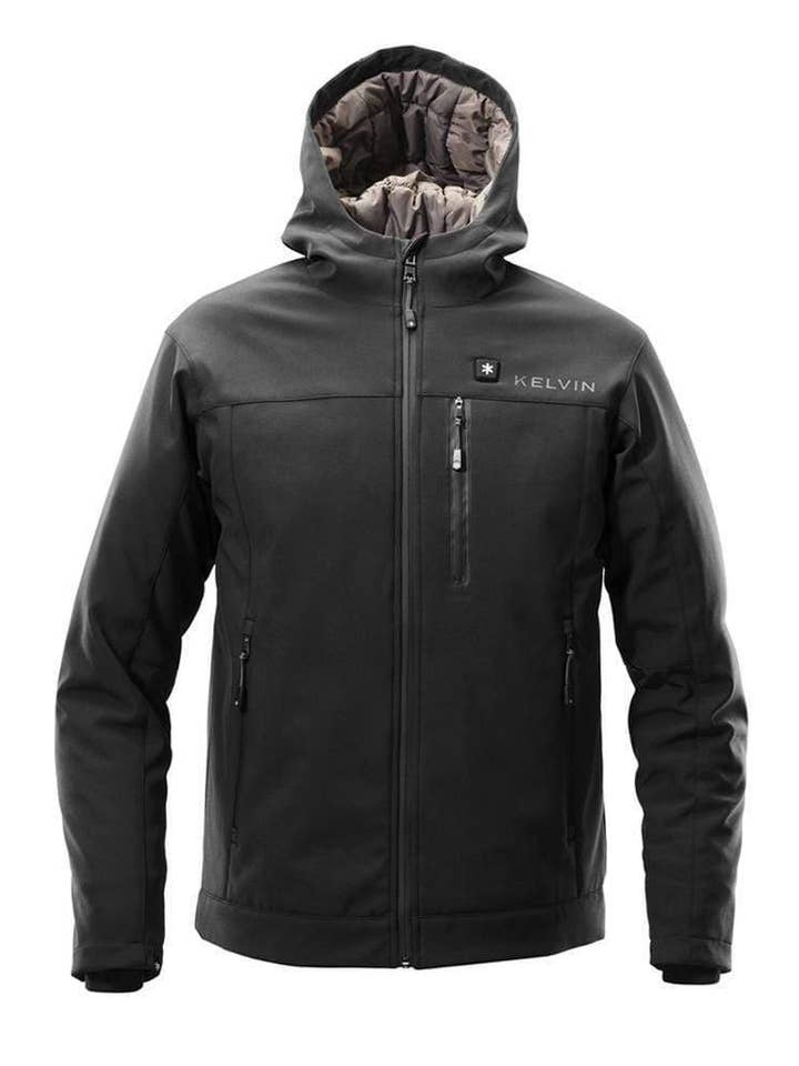 Manteau chauffant Jarvis pour homme | Noir pour la vente par Kelvin Coats