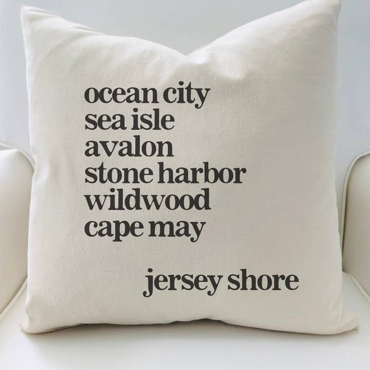 Salt + Fare - Wholesale Throw/Decorative Pillow - Custom 20x20 Pillow - Special Local Places/Names
