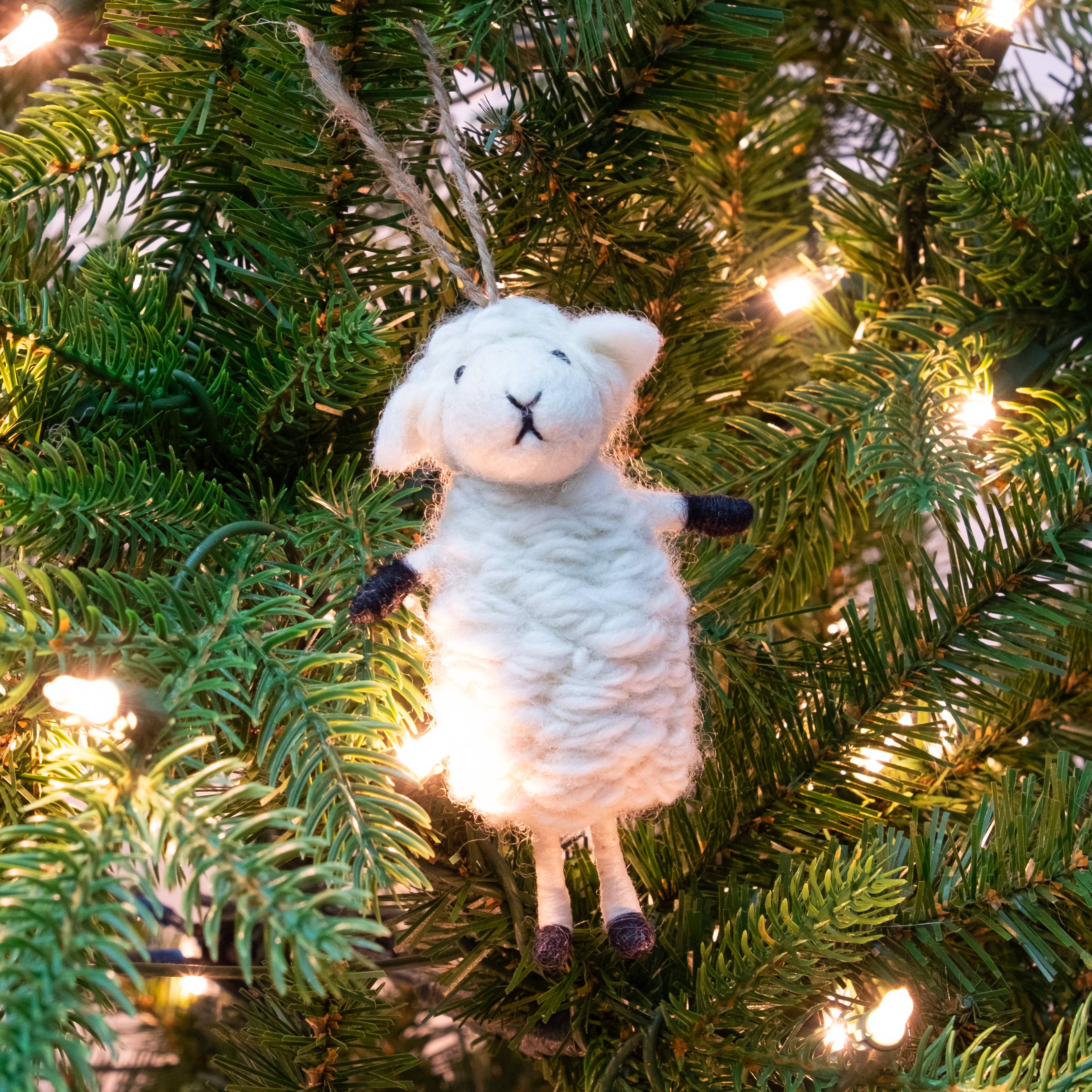 The Winding Road - Wholesale Ornament - Ornament - Standing White Sheep3