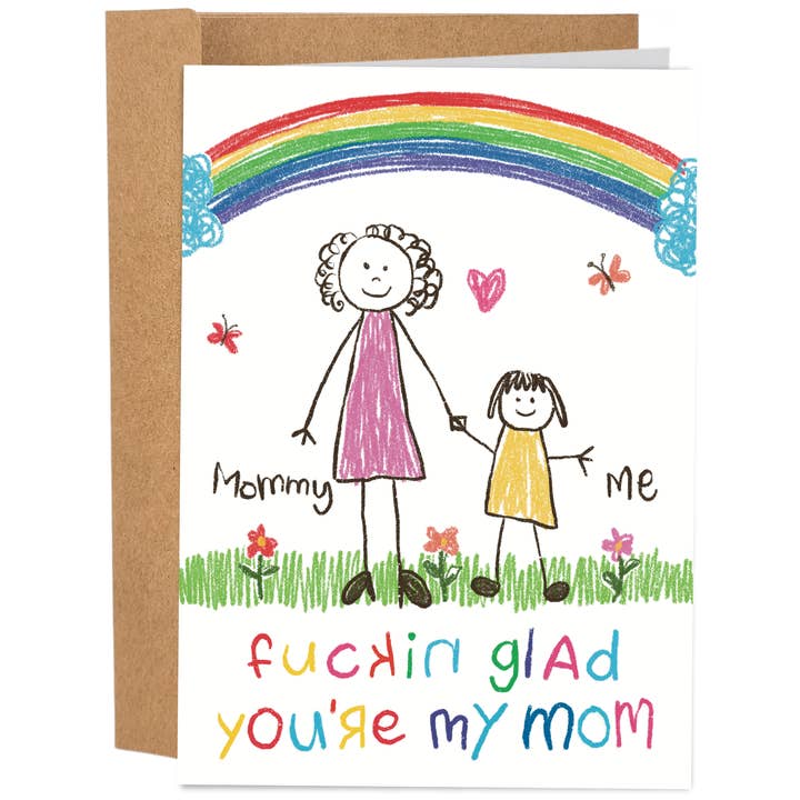 Fucking Glad You're My Mom | Funny Mother's Day Card for wholesale by Sleazy Greetings