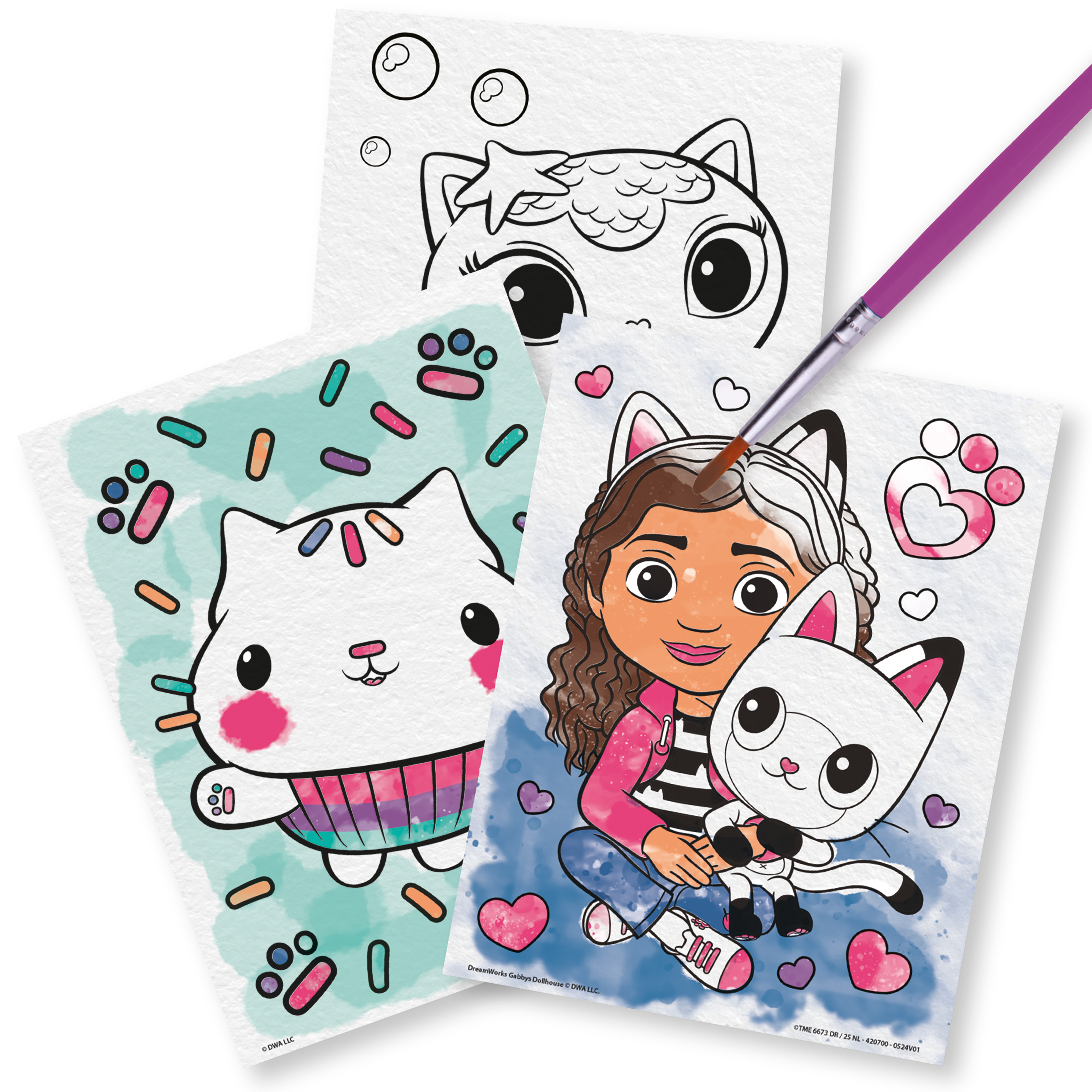 Robbie Toys Ltd – wholesale Paint set – Gabby Dollhouse Paint with Water1