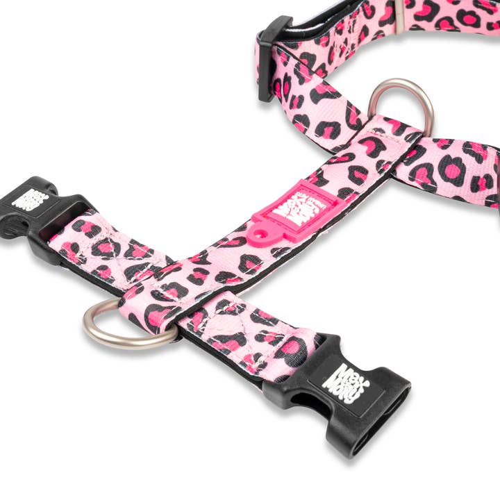 Max & Molly - Wholesale Pet Harness - Dog - Dog H-Harness - Leopard Pink1