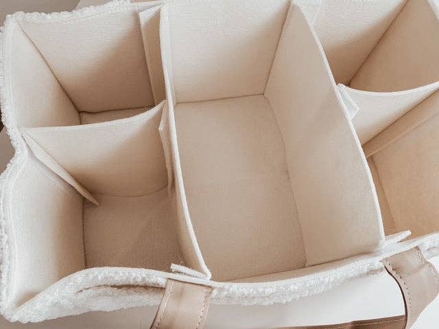 Petite + Co - Vendita all'ingrosso Secchio per pannolini - Bambini - ORGANIZER PORTA PANNOLINI - TEDDY | MANICI BEIGE6