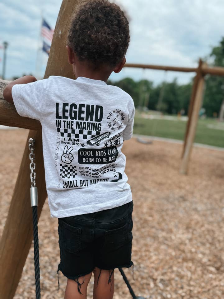 Raising Brave - Wholesale Screen Printed T-Shirt - Kids - Legend in the Making Tee- Toddler Tee2