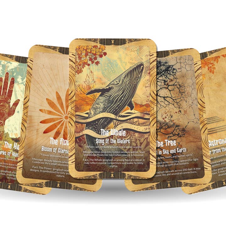 Ibiza Tarot USA - Wholesale Tarot Cards - Oracle of the Nazca Lines Sacred Geometry Deck – 22 Cards6