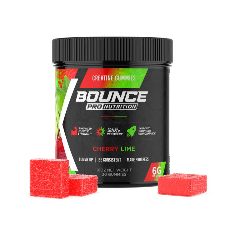Bounce Nutrition - Wholesale Oral Supplement/Vitamin - Creatine Gummies - Cherry Lime