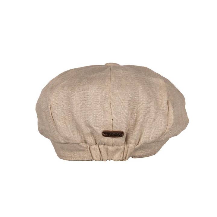 Heritage Traditions - Wholesale Newsboy/Schoolboy Hat - Unisex - Carlyle Herringbone Linen Newsboy Cap10