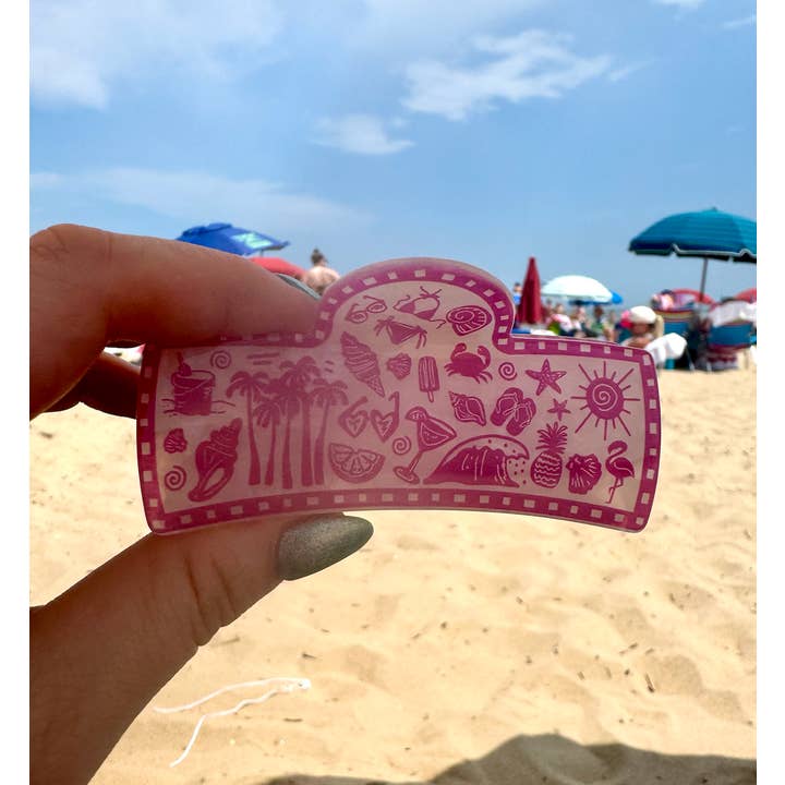 Ellipsis Goods - Wholesale Hair Clip - Women's - Beach Barbie Hair Claw2