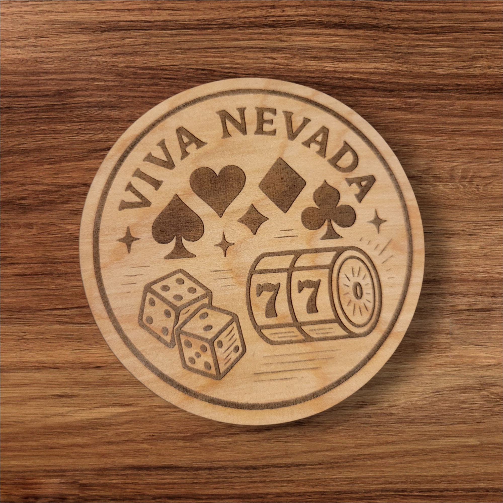 Ellie Joe Design Co - Wholesale Magnet - Nevada Wood Magnet – State Magnet Gift | 5 Desert & City Designs to Choose From4