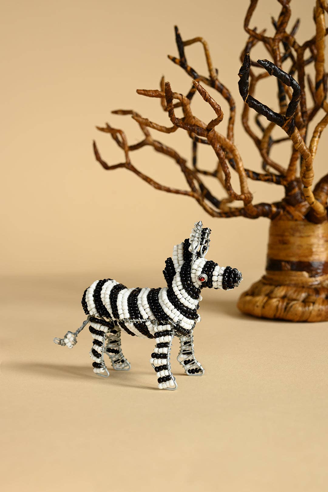 Swahili | AFRICAN MODERN - Wholesale Sculpture - Patmore's Beaded Zebra Sculpture2