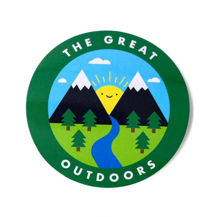 The Great Outdoors Vinyl Sticker for wholesale by These Are Things