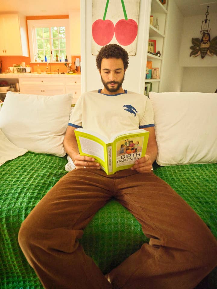 T-shirt Ringer Golfinhos por atacado de Mollusk