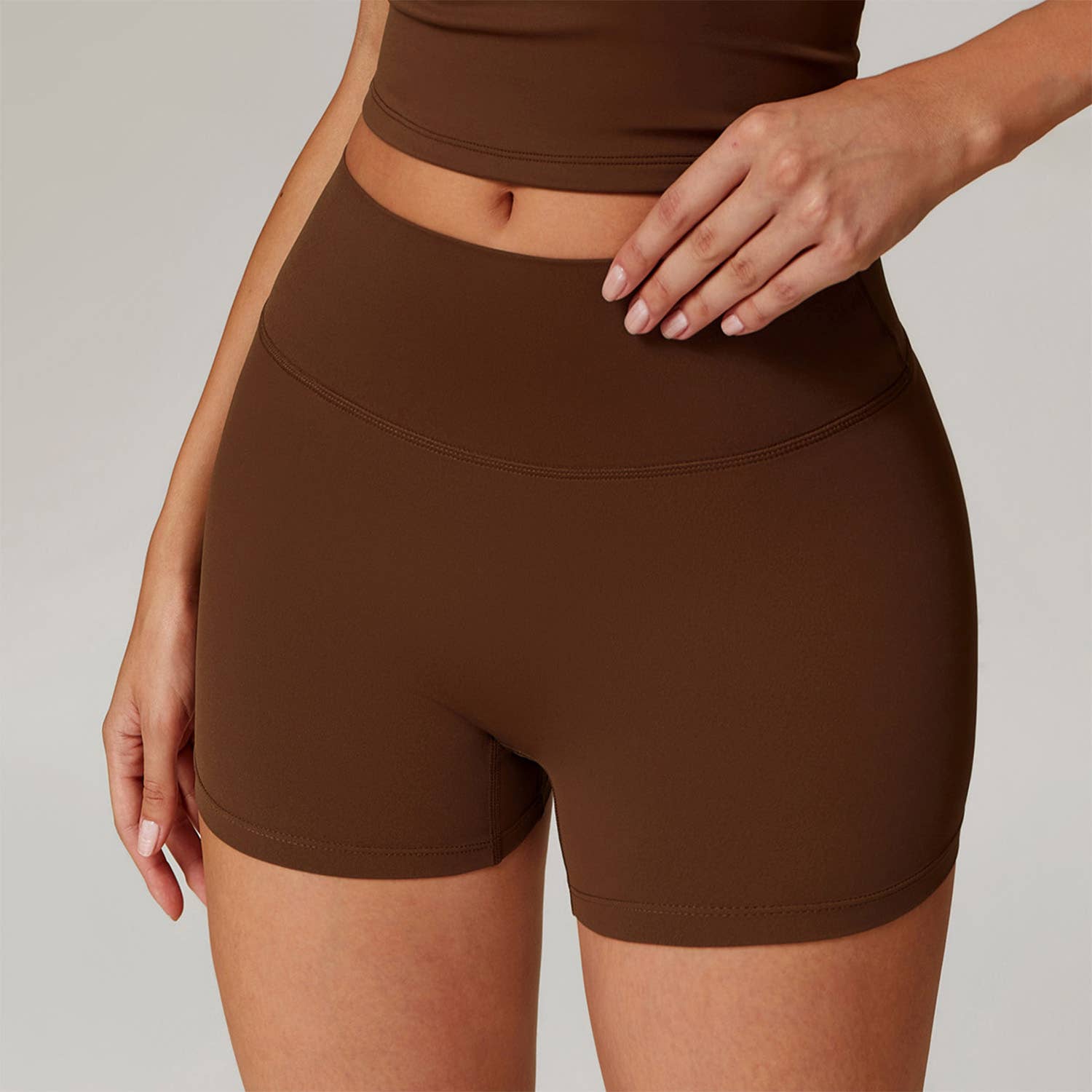 Crave by FW - Wholesale Athletic Shorts - Women's - No Front Seam High Waist Biker Shorts14