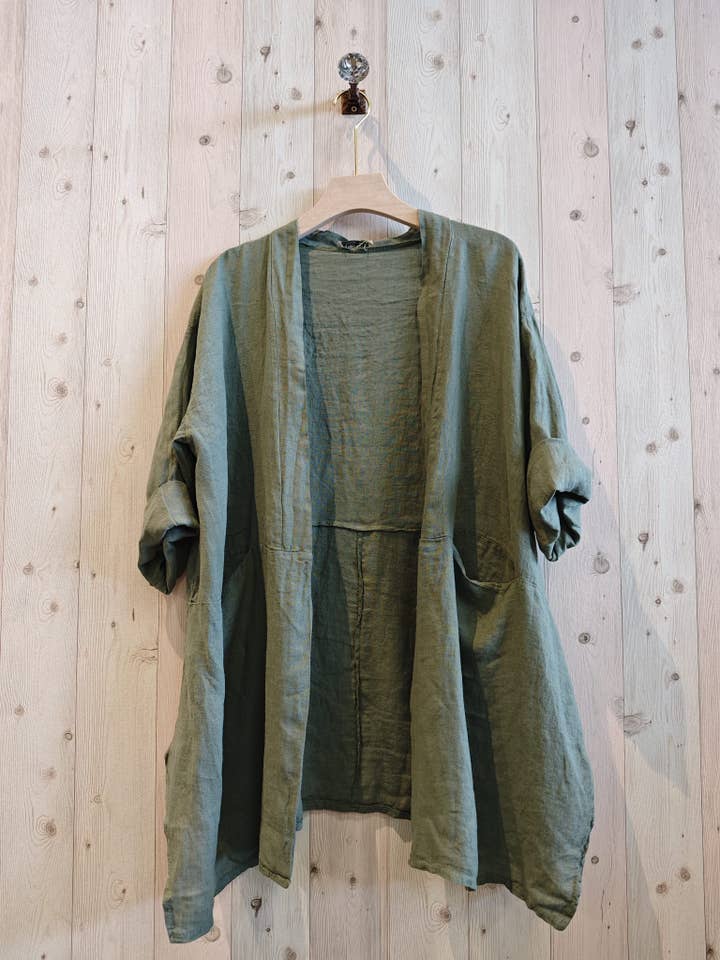 Linen & More - Wholesale Jacket – Women's - REF 13617 CARDIGAN MEDIUM LENGTH 100% LINEN8