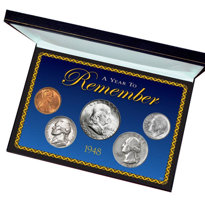 American Coin Treasures - Wholesale Keepsake Coin/Token - Year To Remember 5 Coin Box Set Year 1948