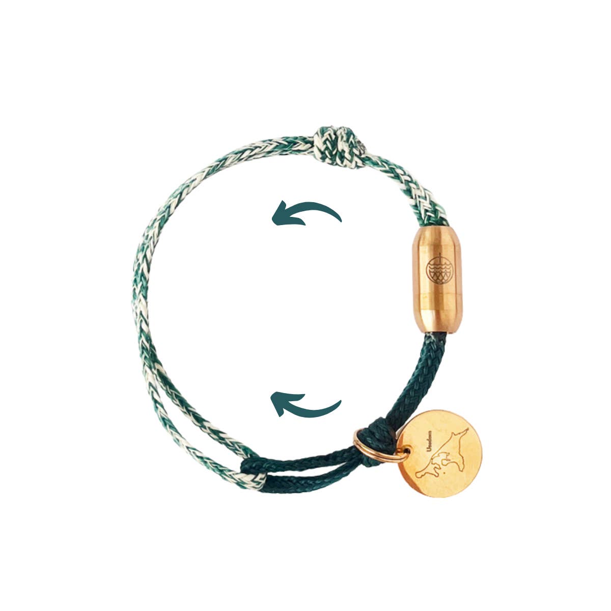 BRACENET - Wholesale Charm/Dangle Bracelet - Island Usedom Bracelet made from Fishing Net - adjustable size