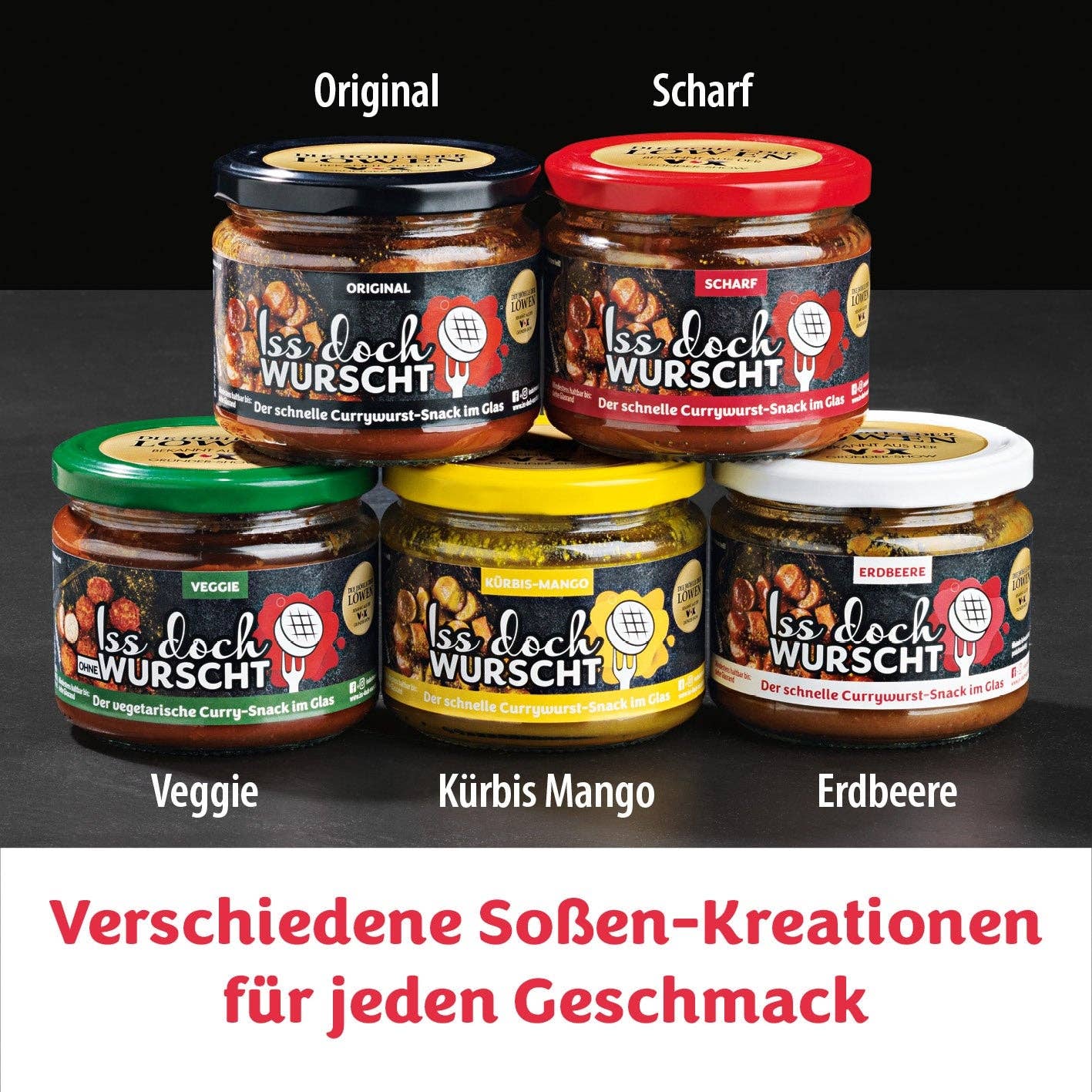 Iss doch Wurscht - Wholesale Sauce - Currywurst Snack Strawberry - Set of 65
