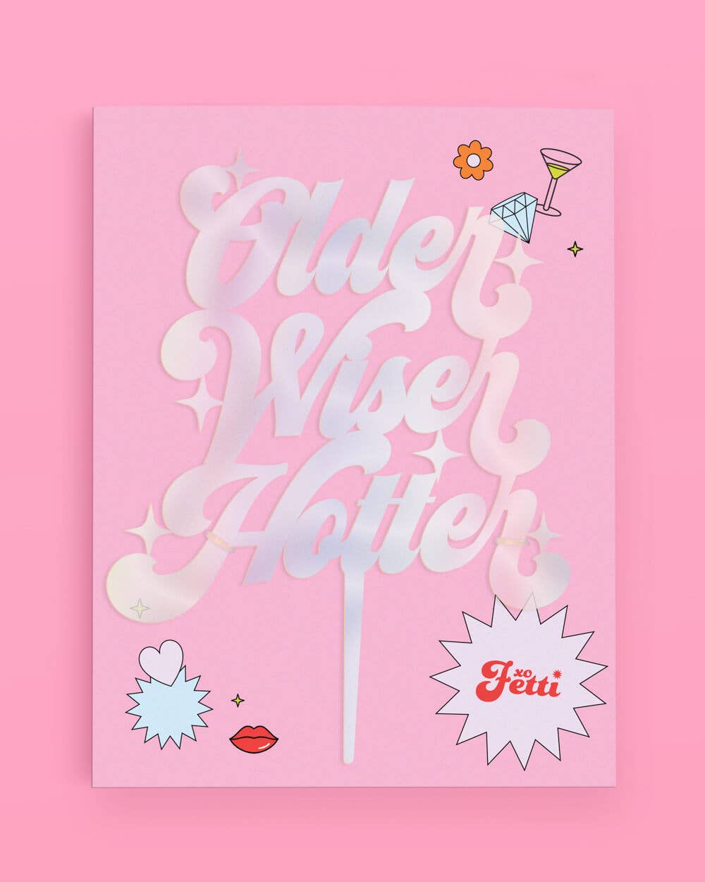 xo, Fetti - Wholesale Cake/Cupcake Topper - Birthday Party Cake Topper, Bday Supplies, Decorations1