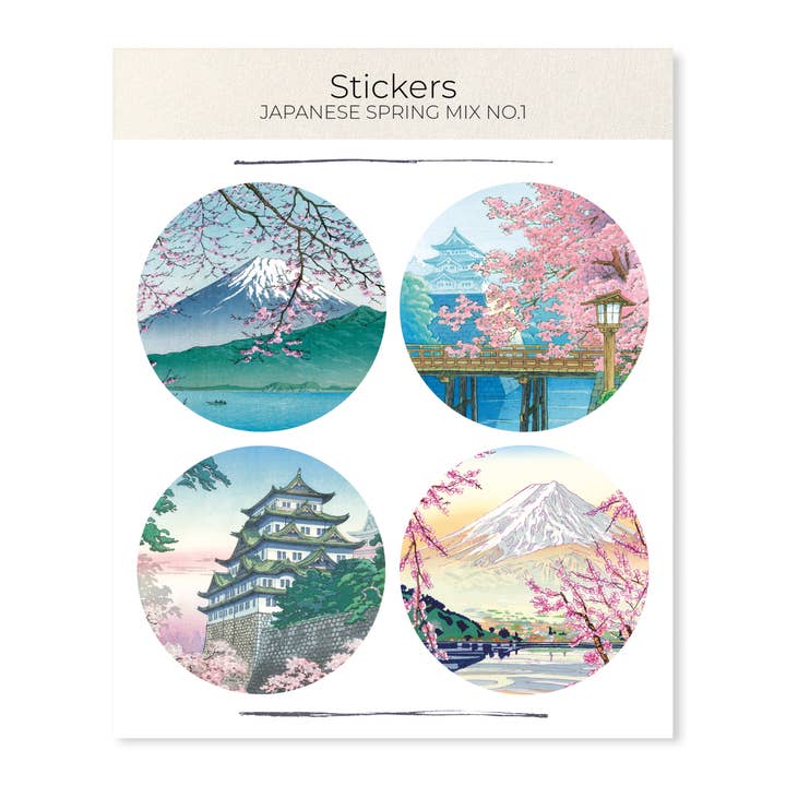 JAPANESE SPRING MIX NO.1: Japanese Sticker Set for wholesale by Ezen Trade