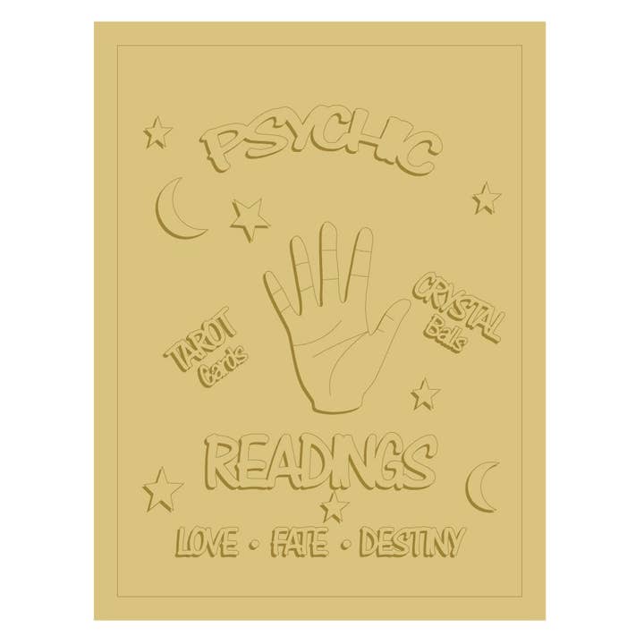 3D Psychic Readings Unfinished Wood Cutout Style 1 for wholesale by Diverse Woodworking