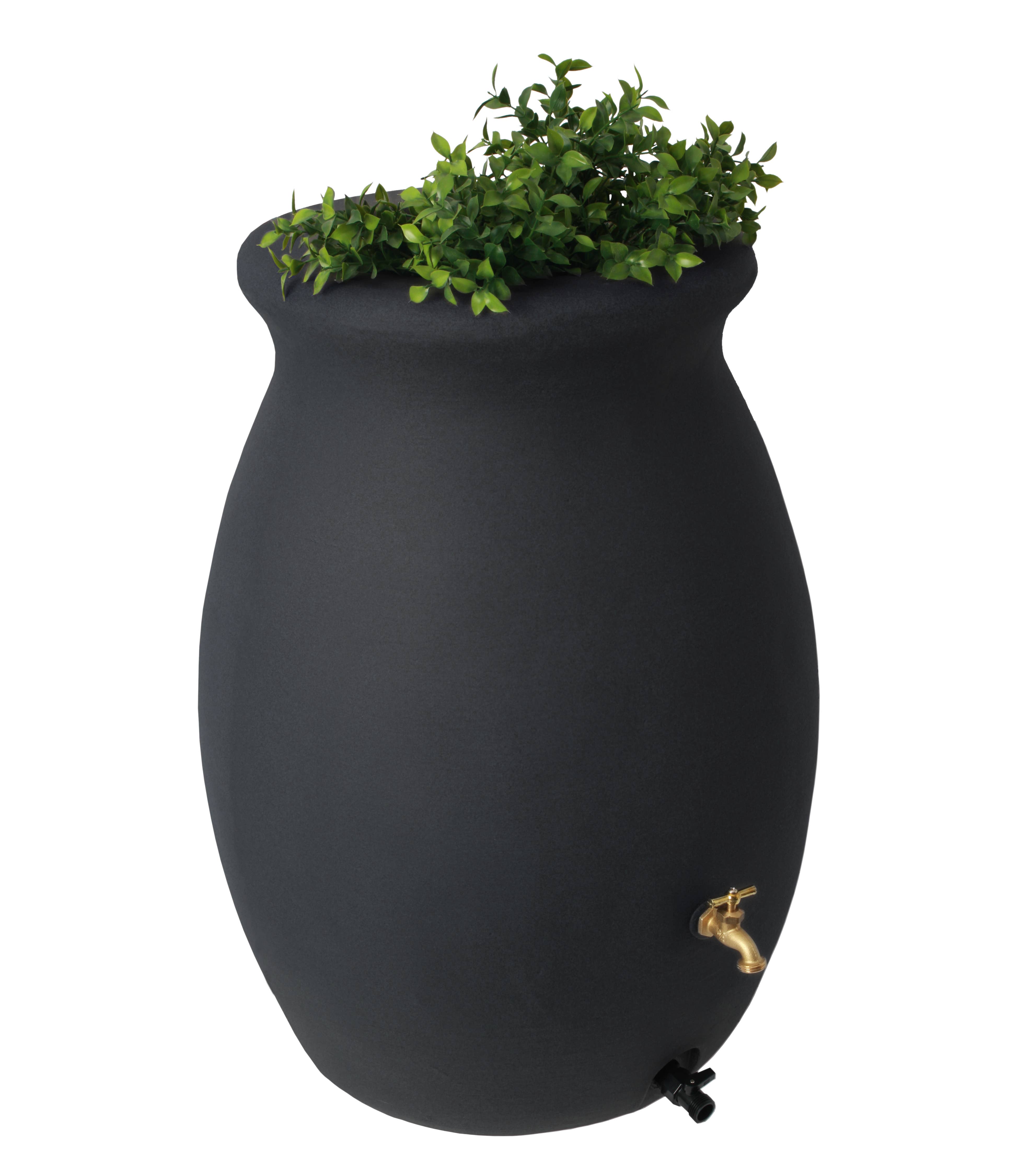 Algreen - Wholesale Outdoor Ornament/Decor - Castilla 50 Gallon Flat Back Rain Barrel8