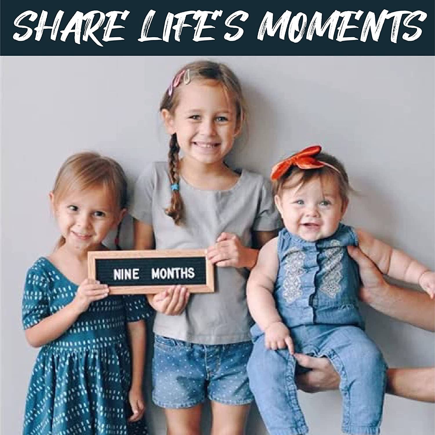 Felt Like Sharing - Wholesale Sign - Small Black Felt Letter Board6