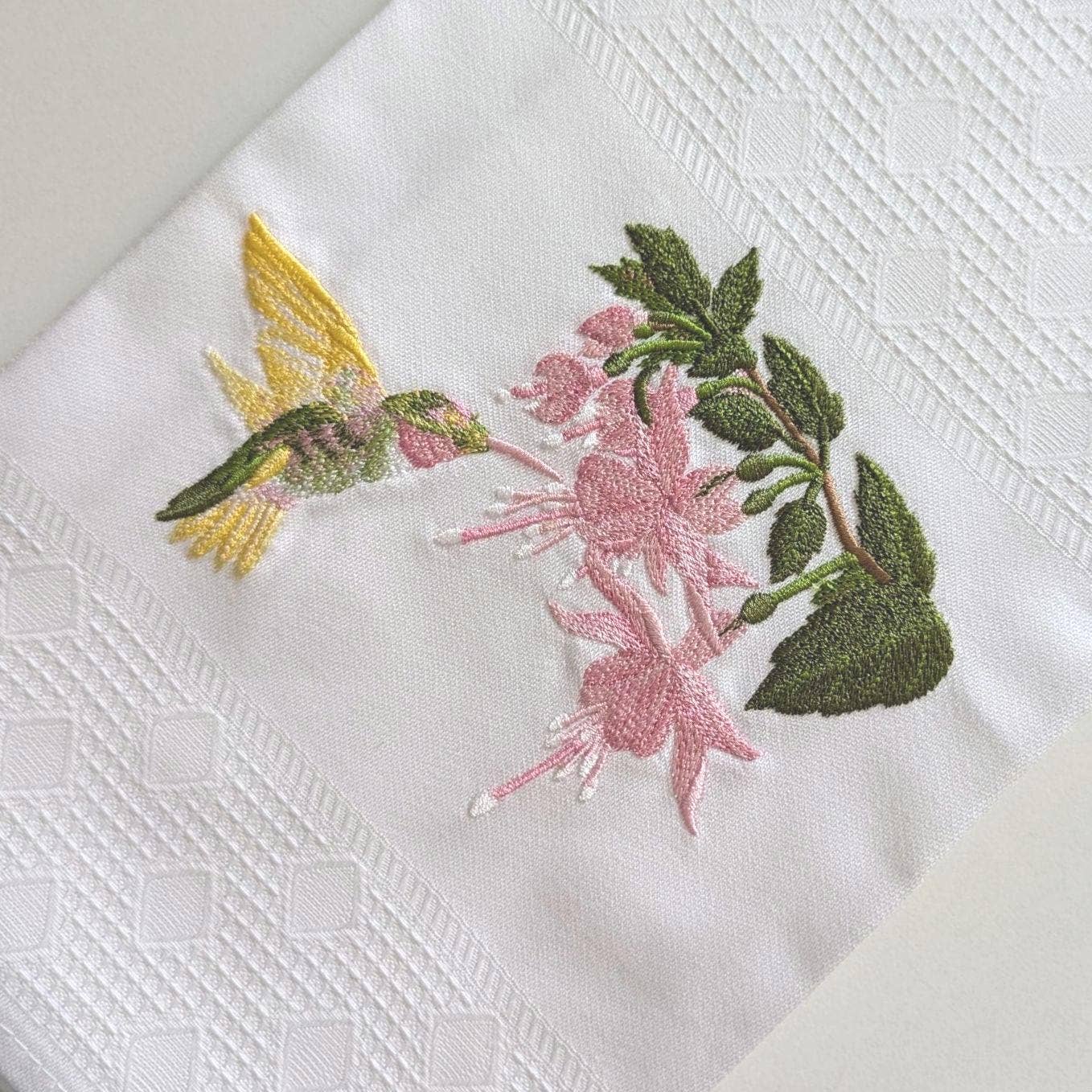 Nordlinen - Wholesale Tea Towel - Hummingbird Embroidery Towels For Face, Hand, Kitchen7