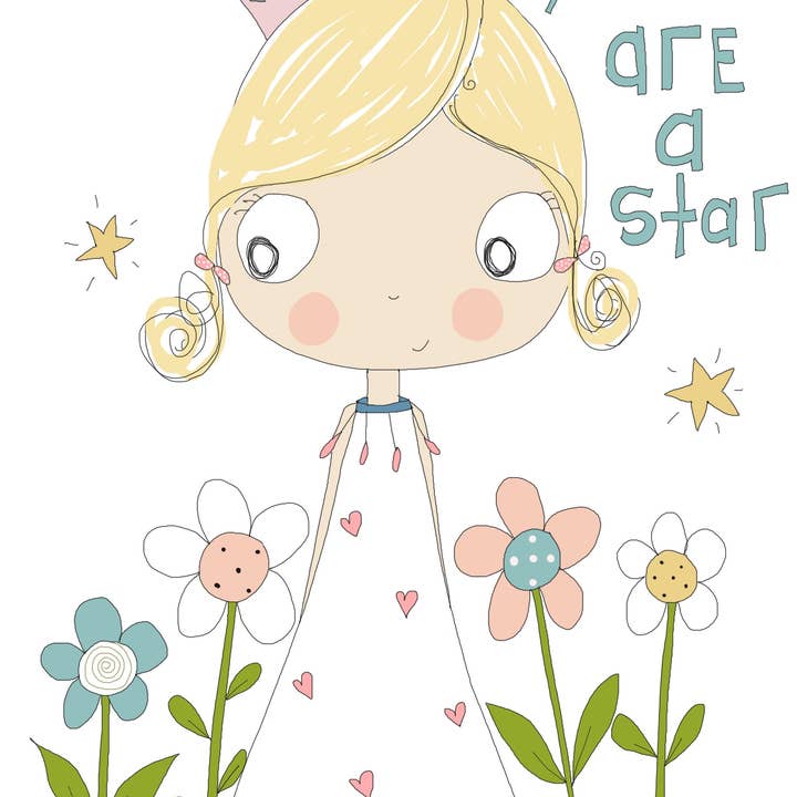 Carte de vœux You are a Star pour la vente par Elle Bee Art Studio